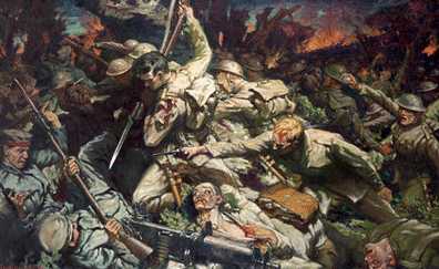 The Welsh at Mametz Wood by Chrsitopher Williams